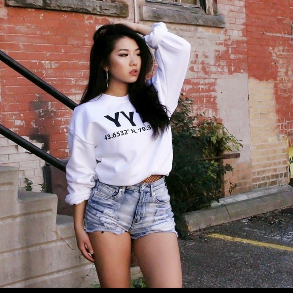 MISS white long sleeve customized